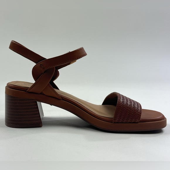 Clarks Jaylan Ray Brown Tan Leather Womens Block Heel Sandals Strappy 26181661 - Picture 5 of 9